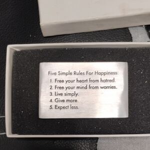 Silver Inspirational Plaque
